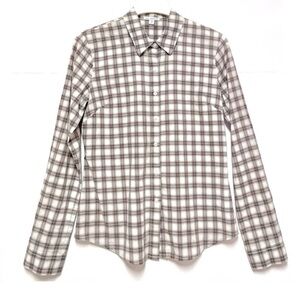 🎈Standard James Perse Tomboy Plaid Button Down Shirt - Size 3​​​​